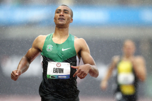 Because only a true Oregonian could break the decathlon world record in the rain.